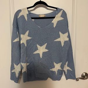 Blue star sweater
